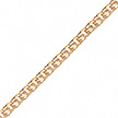 Аккуратный золотой браслет «Ручной бисмарк», ширина 2,6 мм