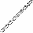 Мужская цепь из родированого серебра плетения «Глаз куропатки» шириной 0,6 мм