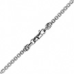 Мужская серебряная цепь «Квадратный якорь фантазийный» шириной 5 мм