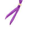 Колье Graziella, модель Foglia, позолота, темно-фиолетовая эмаль, шелк