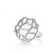 Кольцо Breuning, серебро с белой керамической вставкой Corian ®