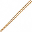 Золотой браслет с замком карабин, тип плетения- ручной бисмарк