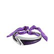 Серебряный браслет Forme16-Violet с шелком, эмалью и родированием от бренда Graziella