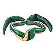 Серебряый браслет Intrecci15-Green с шелком, эмалью и позолотой от бренда Graziella