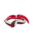 Серебряый браслет Intrecci15-Red с шелком, эмалью и родированием от бренда Graziella