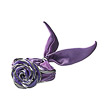 Серебряый браслет Rosa12-Violet с шелком, эмалью и рутенированием от бренда Graziella