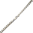 Мужской браслет из черненного серебра, плетение «Cколоченный якорь», ширина 7 мм