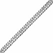 Серебряная цепь панцирного плетения ширина 3 мм