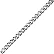 Цепь из серебра ширина 2,4 мм плетение панцирное