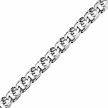 Мужская цепь из серебра шпрингельного плетения, ширина 4 мм