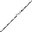 Цепочка серебреная с классическим панцирным плетением с алмазкой, шириной 3 мм
