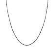 Серебряная цепь с родированием, плетение Панцирь, диаметр проволоки 0,4 мм