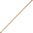 Цепь из розового золота, плетение панцирь с алмазной гранью, ширина 0,8 мм