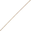 Цепь снейк гурмета из розового золота, шириной 0,7 мм