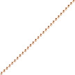 Золотая цепочка из шариков, плетение перлина, ширина 1.5 мм