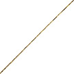 Цепочка плетения снейк, из желтого золота, ширина 0,9 мм