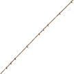 Цепочка из золота  плетение  Фантазийный Снейк с  шариками, ширина 0,1 см