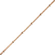 Золотая цепочка плетение Панцирь с шариками, ширина 0,1 см