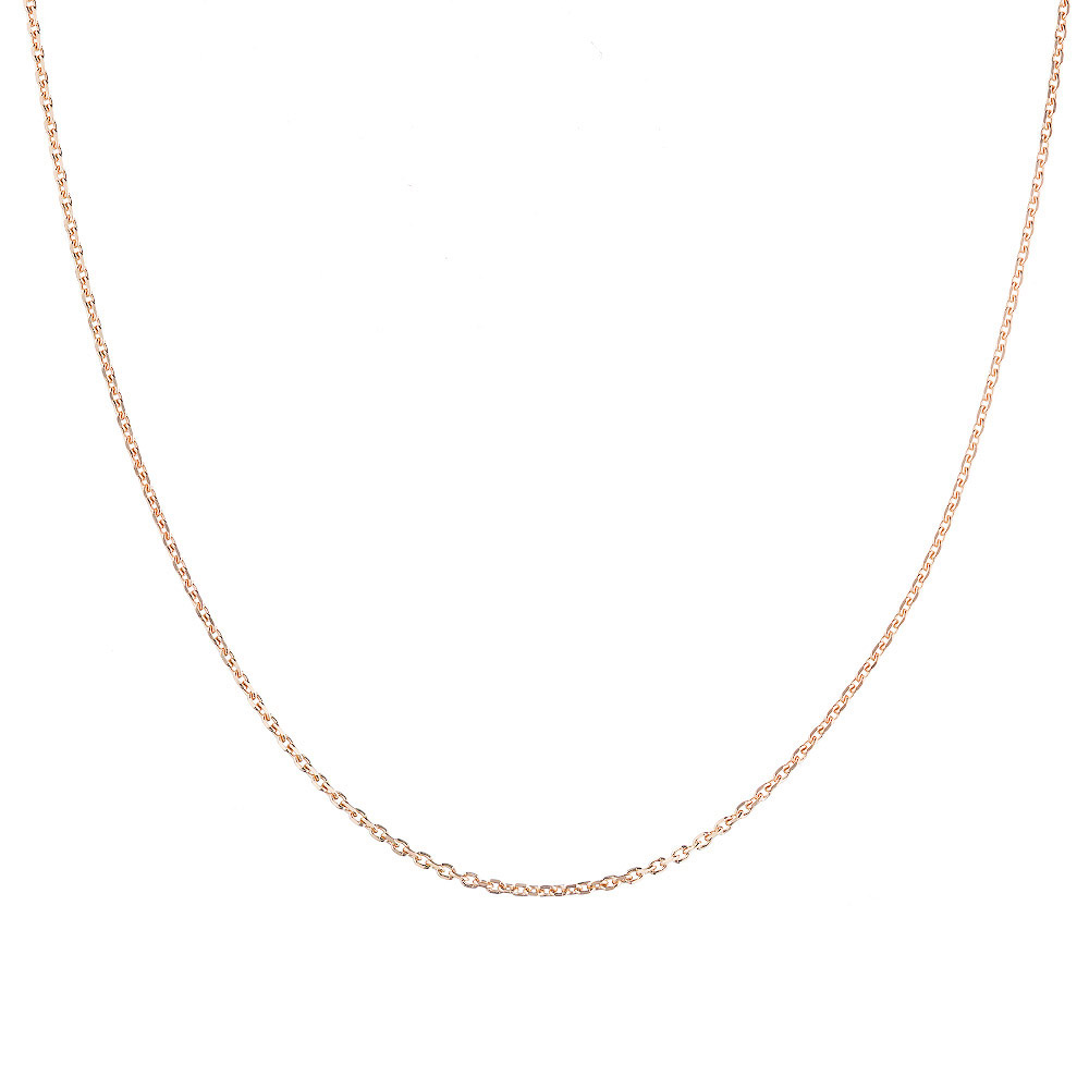 Тонкая цепочка из розового золота, плетение якорь, ширина 1 мм за 13 471р.в ювелирном интернет-магазине Fidelis-Style