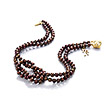 Ожерелье Узелок из жемчуга цвета шоколад