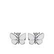 Пуссеты-бабочки от Roberto Bravo, из серебра с прозрачными сапфирами 0,06ct и эмалью