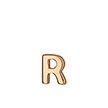 Подвеска из розового золота, в виде латинской буквы R