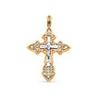 Золотой православный крест с бриллиантами