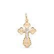 Православный золотой крестик с бриллиантом