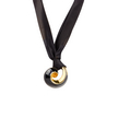 Серебряная подвеска Nastri06-Black с шелком, эмалью и позолотой от бренда Graziella
