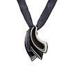 Серебряная подвеска Oceano15-Black с шелком, рутенированием и эмалью от бренда Graziella