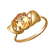Кольцо из розового золота с цитрином