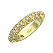 Обручальное кольцо из желтого золота 750 пробы с бриллиантами
