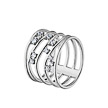 Серебряное кольцо кристаллами Swarovski, от бренда Kabarovsky