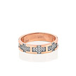 Обручальное кольцо из розового золота с бриллиантами
