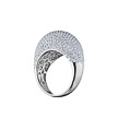 Шикарное серебряное кольцо от бренда Frank Trautz, усыпанное циркониями