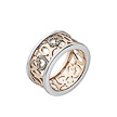 Романтическое кольцо из серебра от бренда Frank Trautz с фианитами