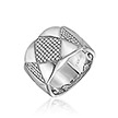 Широкое серебряное кольцо с фианитами от бренда Frank Trautz