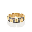 Обручальное кольцо из желтого золота с бриллиантами и эмалью