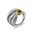 Брендовое серебряное кольцо Kabirski с цитрином