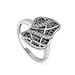 Фантазийное серебряное кольцо с кристаллами Swarovski от Kabarovsky