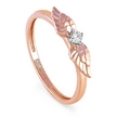 Кольцо из розового золота с бриллиантом