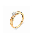 Золотое помолвочное кольцо с бриллиантом 0,35 карат