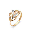 Кольцо из розового золота с  бриллиантами