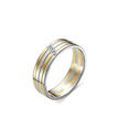 Обручальное золотое кольцо с  бриллиантами