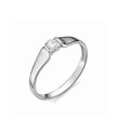 Золотое кольцо для помолвки с бриллиантом 0,23 карат