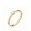 Золотое кольцо с бриллиантом 0,18 карат