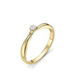 Кольцо из желтого золота с  бриллиантом