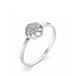 Романтическое кольцо из белого золота с бриллиантами