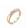 Золотое кольцо с бриллиантом 0,15 карат