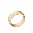 Широкое кольцо, обручальное, золото розовое